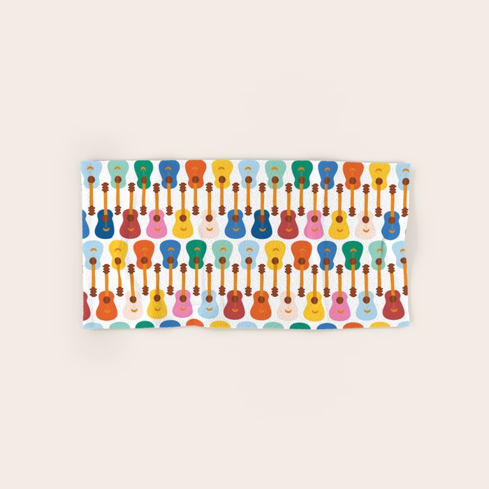 Colorful Guitars Bath Towel Gallery Image 1