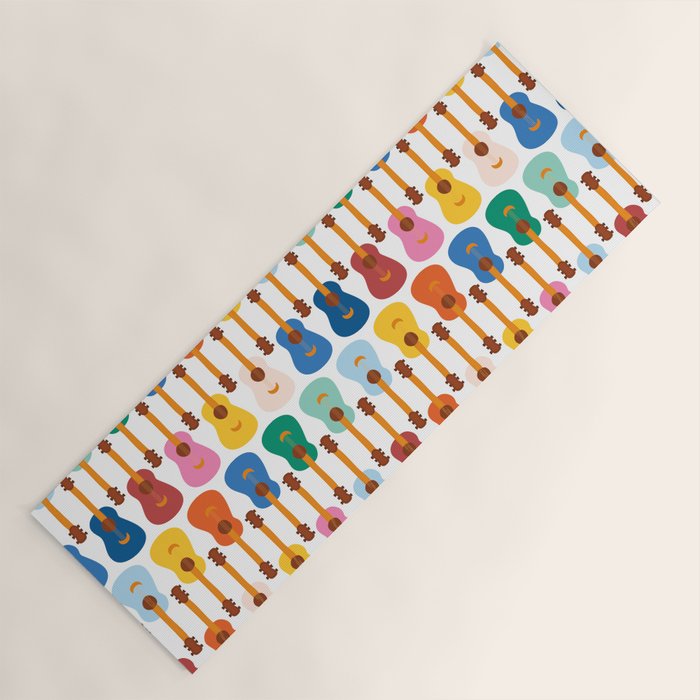 Colorful Guitars Yoga Mat