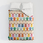 Colorful Guitars Duvet Cover Gallery Image 6