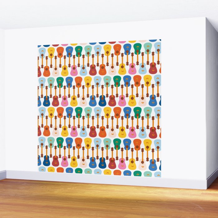 Colorful Guitars Wall Mural Gallery Image 2