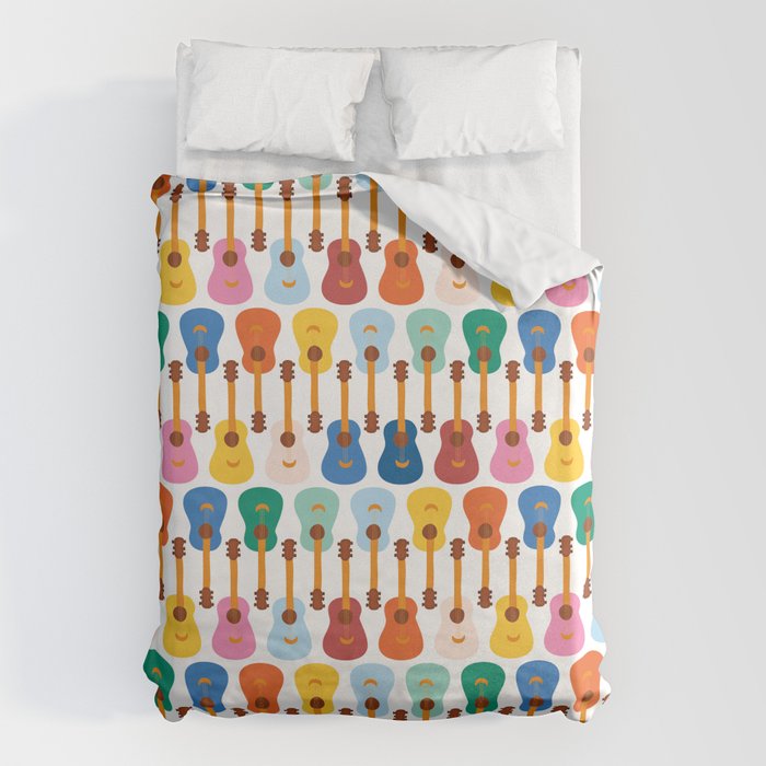 Colorful Guitars Duvet Cover Gallery Image 6