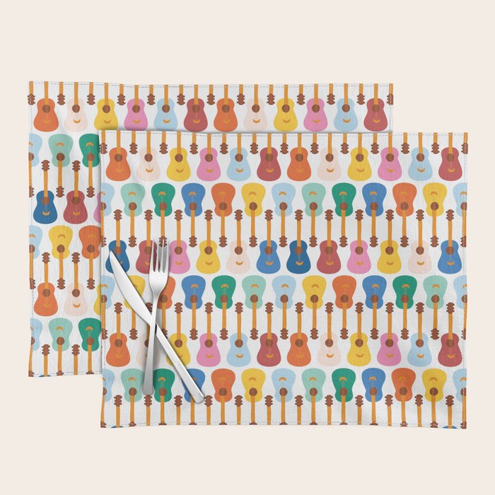 Colorful Guitars Placemat Gallery Image 1