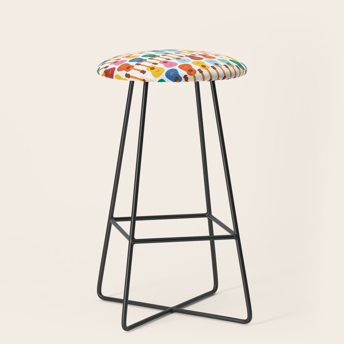 Colorful Guitars Stool Gallery Image 1