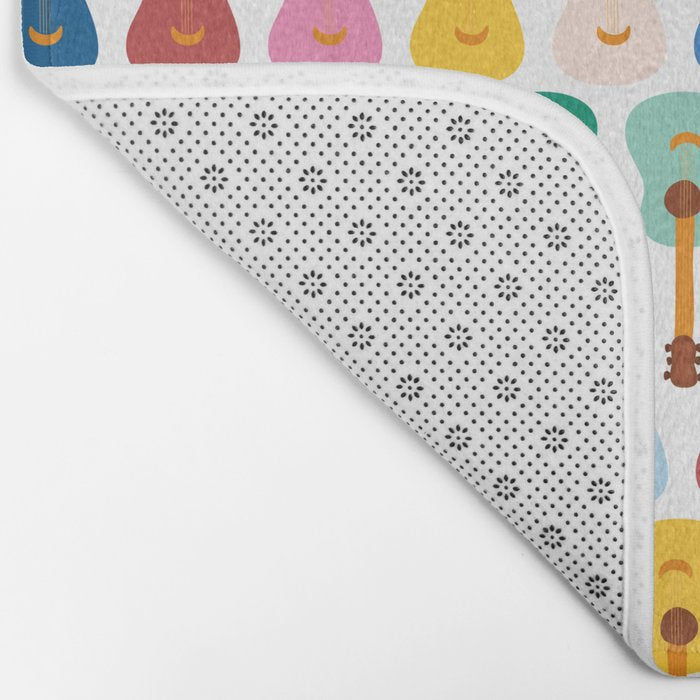 Colorful Guitars Bath Mat Gallery Image 2