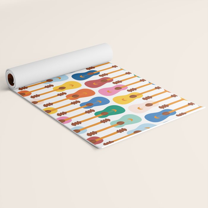 Colorful Guitars Yoga Mat Gallery Image 2