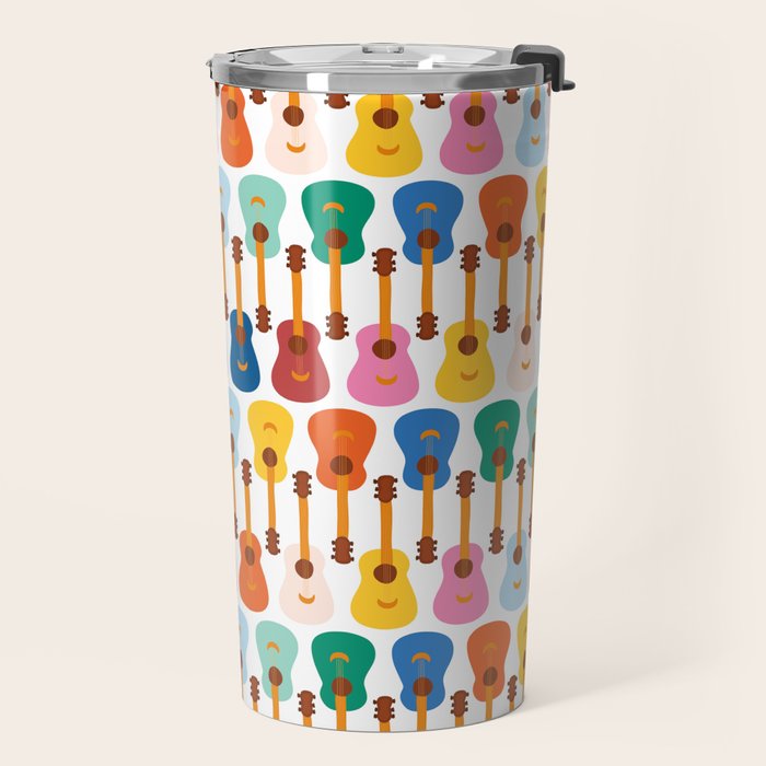 Colorful Guitars Travel Mug Gallery Image 2