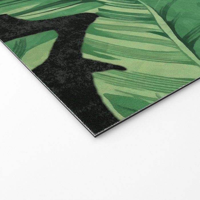 Tropical banana leaves II Welcome Mat Gallery Image 2