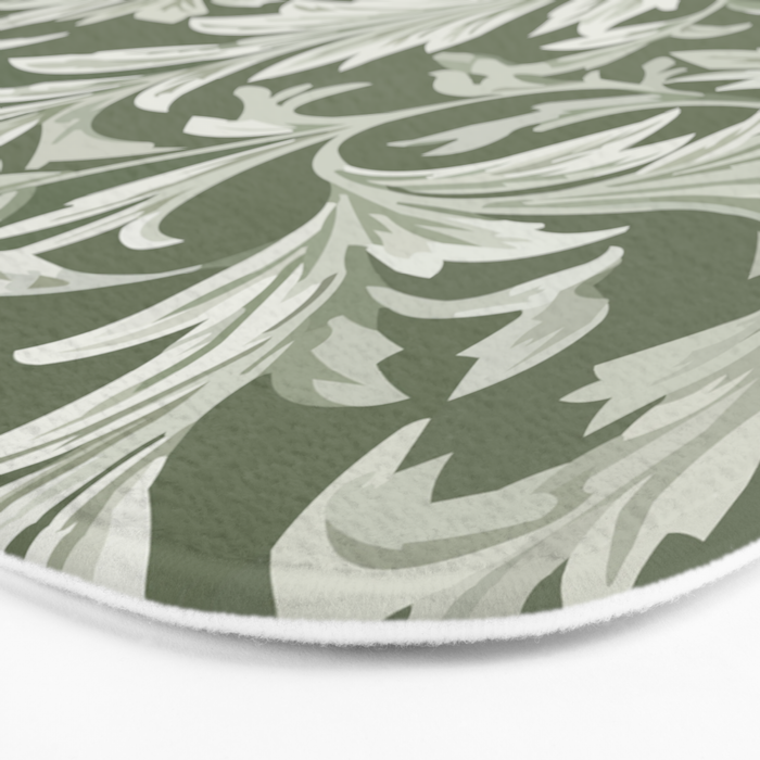Countryside Bloom Sage Leaf Bath Mat Gallery Image 3