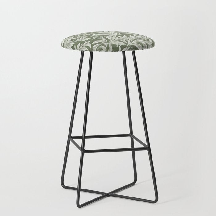 Countryside Bloom Sage Leaf Stool Gallery Image 1