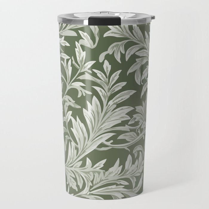 Countryside Bloom Sage Leaf Travel Mug Gallery Image 1