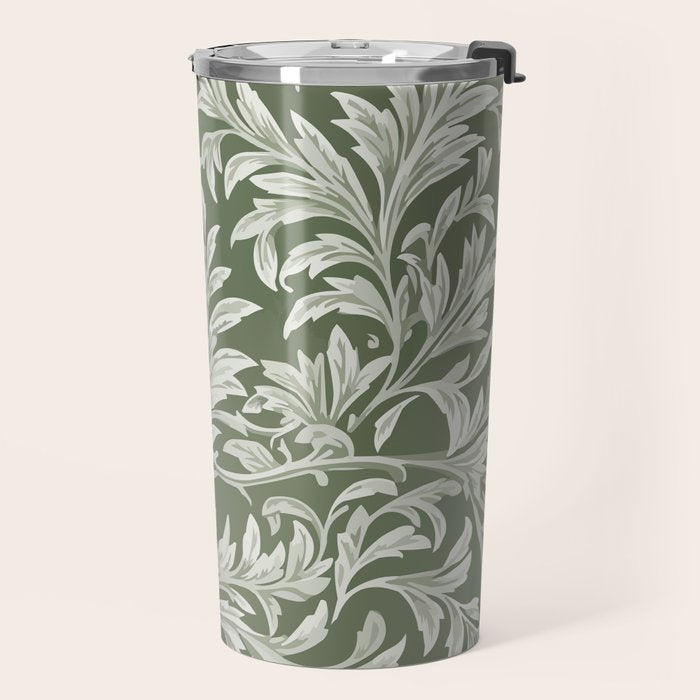Countryside Bloom Sage Leaf Travel Mug Gallery Image 2