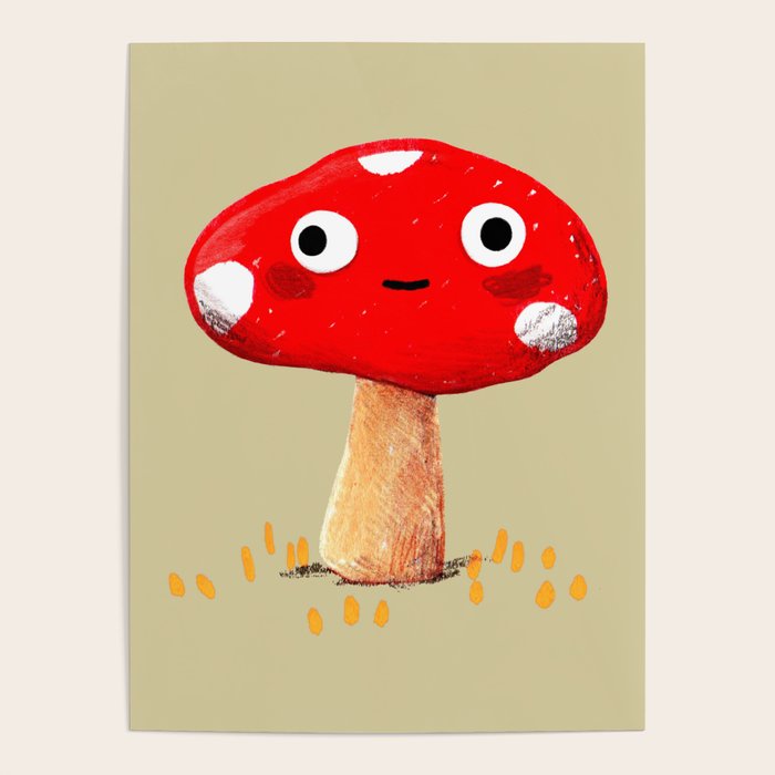 Wall-Eyed Mushroom Poster Gallery Image 4