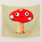 Wall-Eyed Mushroom Wall Tapestry Gallery Image 4