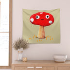Wall-Eyed Mushroom Wall Tapestry Gallery Image 2