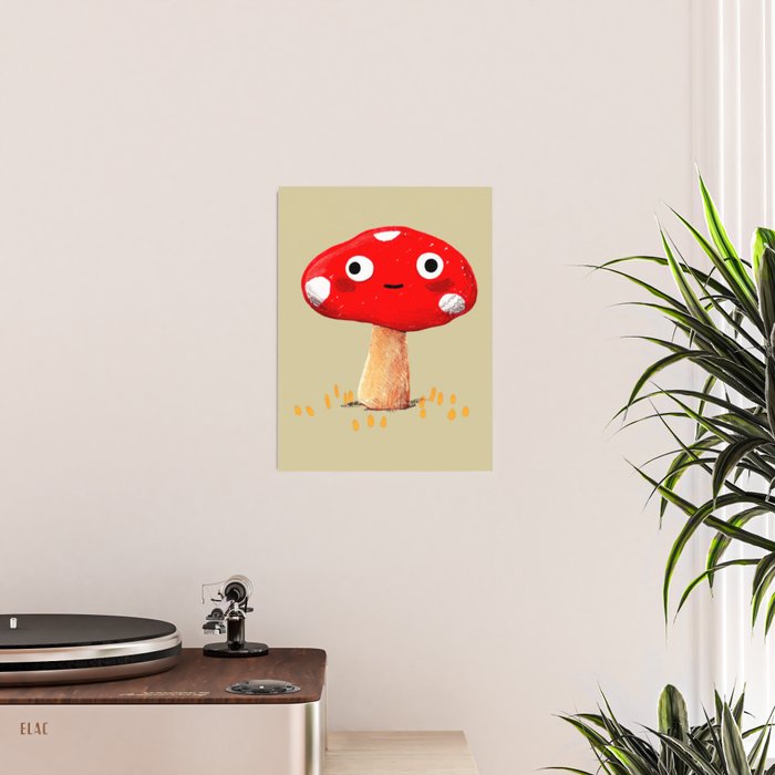 Wall-Eyed Mushroom Poster Gallery Image 2