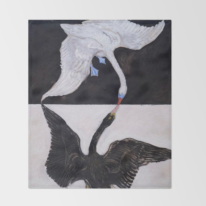 Hilma af Klint "The Swan, No. 01, Group IX-SUW" Throw Blanket Gallery Image 2