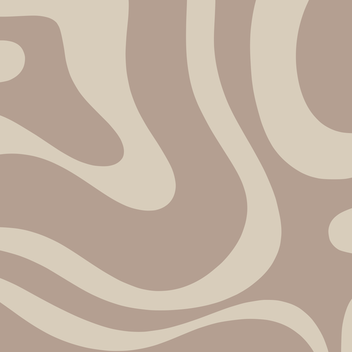Liquid Swirl Retro Abstract Pattern in Creamy Cocoa Coffee Mug Gallery Image 2