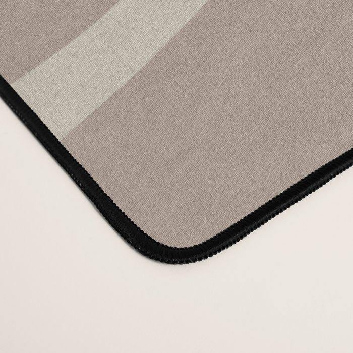Liquid Swirl Retro Abstract Pattern in Creamy Cocoa Desk Mat Gallery Image 4
