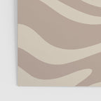Liquid Swirl Retro Abstract Pattern in Creamy Cocoa Poster Gallery Image 3