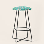 Dinosaurs + Unicorns on Teal Stool Gallery Image 1