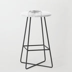 Sneaky Llama Black and White Stool Gallery Image 1