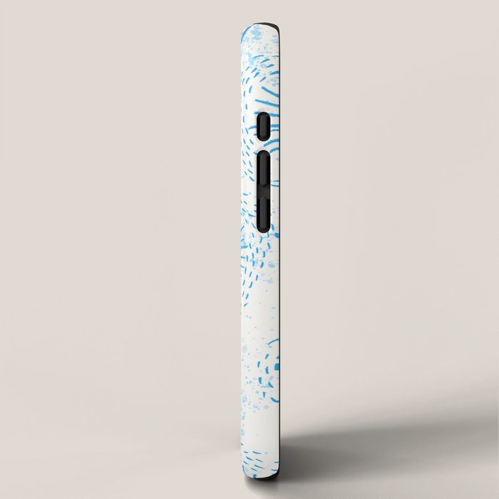 Make A Wish Dandelion Pattern in Sky Blue & Off White iPhone Case Gallery Image 2
