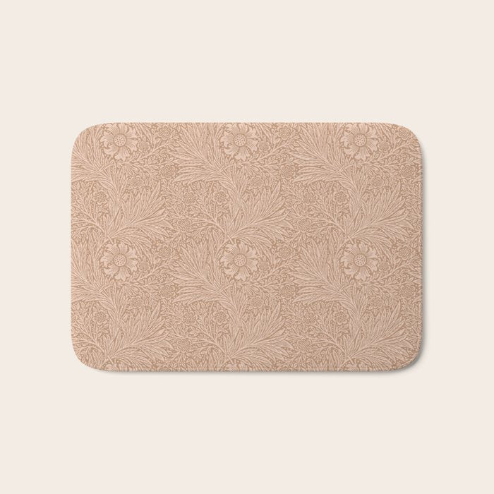 William Morris Marigold Dusky Rose Bath Mat Gallery Image 1