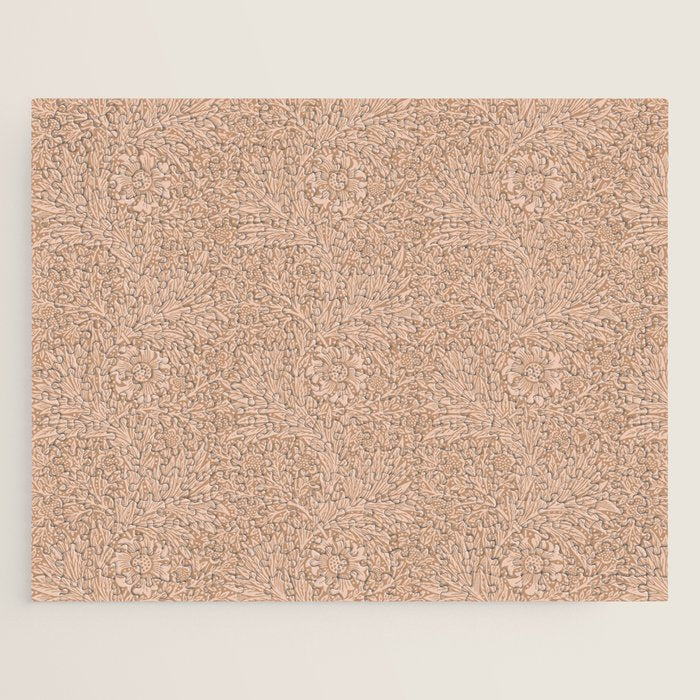 William Morris Marigold Dusky Rose Jigsaw Puzzle Gallery Image 1