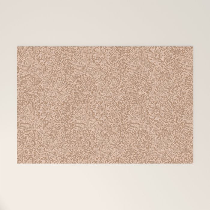 William Morris Marigold Dusky Rose Welcome Mat Gallery Image 1