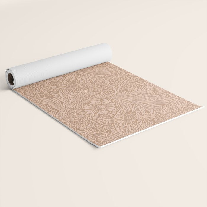 William Morris Marigold Dusky Rose Yoga Mat Gallery Image 2