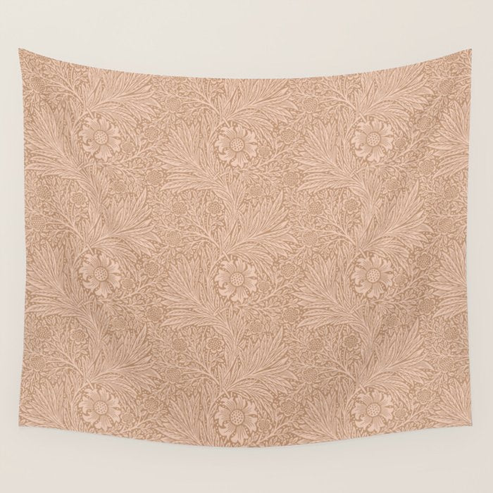 William Morris Marigold Dusky Rose Wall Tapestry Gallery Image 4