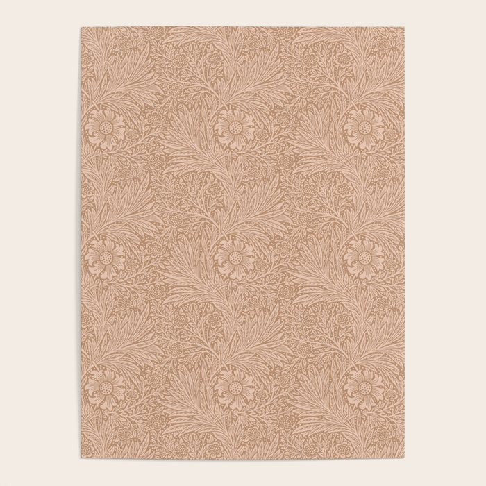 William Morris Marigold Dusky Rose Poster Gallery Image 4
