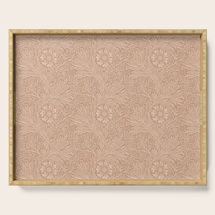 William Morris Marigold Dusky Rose Serving Tray Gallery Image 1