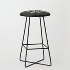 Be a Nice Human - White Type on Black Palette Stool Gallery Image 1