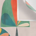 Quirky retro palm trees Wall Tapestry Gallery Image 3