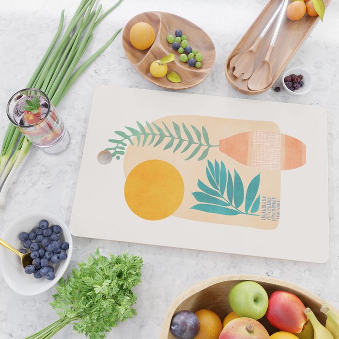 Sunny Window Garden Still Life Cutting Board Gallery Image 2