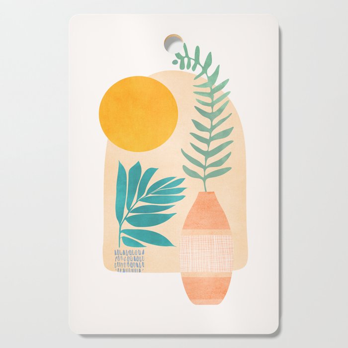 Sunny Window Garden Still Life Cutting Board Gallery Image 1