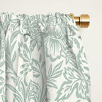 Jacobean Floral - sagebrush  Window Curtain Gallery Image 2