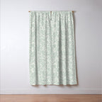 Jacobean Floral - sagebrush  Window Curtain Gallery Image 3