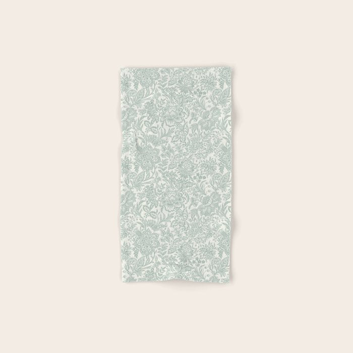 Jacobean Floral - sagebrush  Bath Towel Gallery Image 1