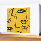 Abstract Faces 4 Wall Mural Gallery Image 2