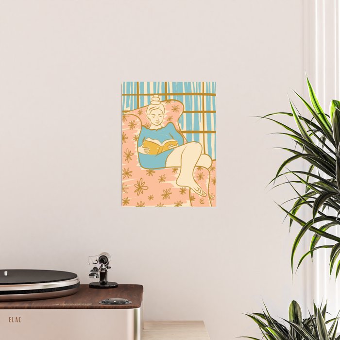 Portrait of a Woman Reading - Quiet Time 1 Poster Gallery Image 2