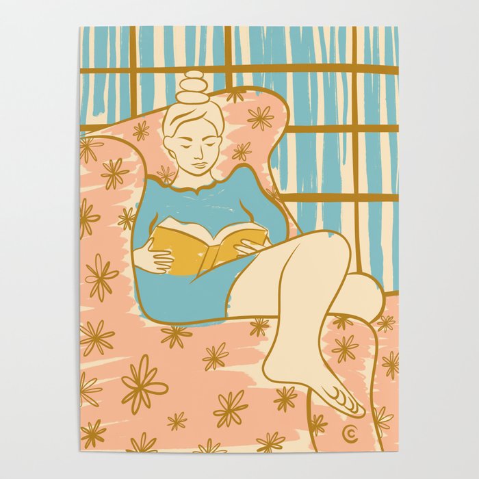 Portrait of a Woman Reading - Quiet Time 1 Poster Gallery Image 4