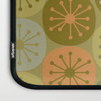 Mid Century Modern Atomic Retro Dots Pattern in Vintage Olive Green and Cantaloupe Orange Laptop Sleeve Gallery Image 3