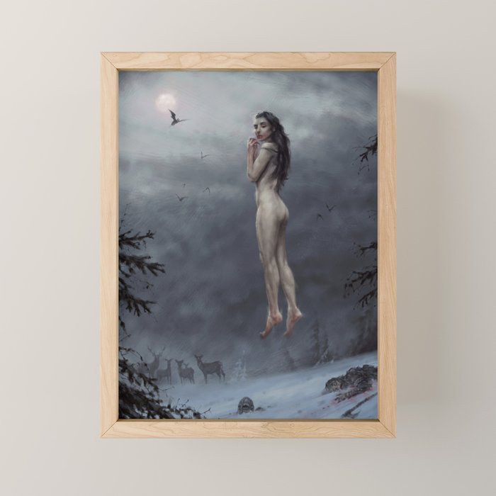 Full moon dinner Mini Art Print Gallery Image 1