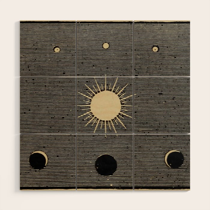 Moon Phases Wood Wall Art Gallery Image 1