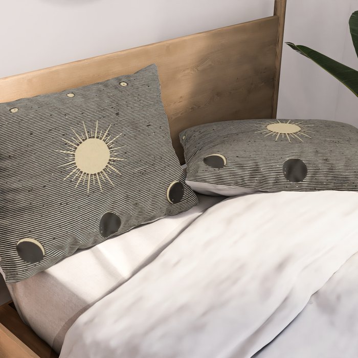 Moon Phases Pillow Sham Gallery Image 2