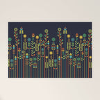 Overgrown flowers Welcome Mat Gallery Image 1