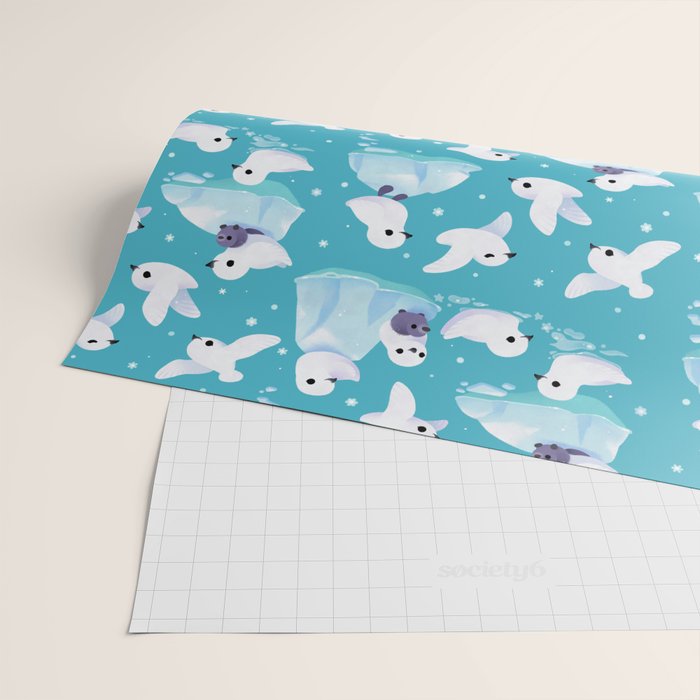 Snow petrel Wrapping Paper Gallery Image 2