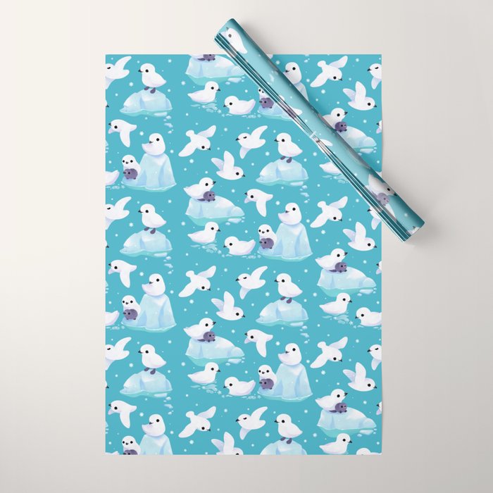Snow petrel Wrapping Paper Gallery Image 1